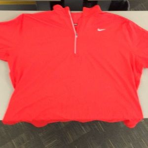 Nike Dri-Fit size 2x orange long sleeve pullover.